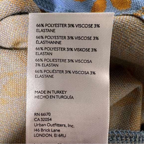 Urban Outfitters Arla Blue and Orange Floral Zip-Up Mini Dress - Picture 13 of 14